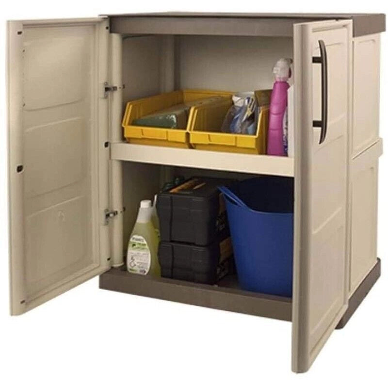 MOBILE ARMADIETTO STEEL BASSO 2 RIPIANI 70 X 39 X 85 CM