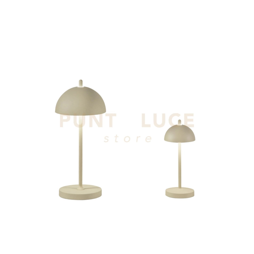 LAMPADA DA TAVOLO RICARICABILE LED PARTY CREMA 1,5W 134LM 3000K DIMMERABILE IP44 8X19,8CM