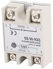 Relais Industriale a Semiconduttori 80A 3-32V DC a 5-60V DC con SSR-80DD