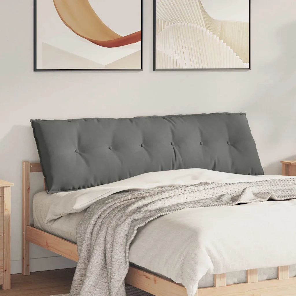 Cuscino per Schiena Grigio scuro 160 x 50 cm