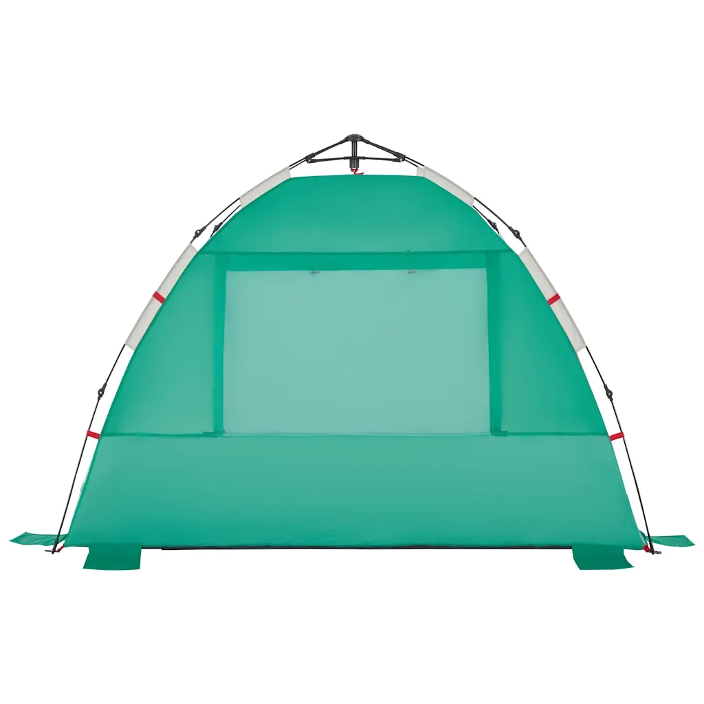 Tenda da Spiaggia 2 Persone-Tenda da campeggio Verde Rilascio Rapido Impermeabile 925102