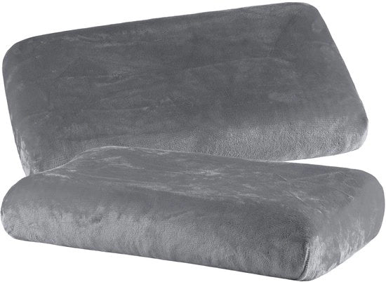 Set di cuscini a forma di slitta in piuma - Adatto per cuscini per collo e benessere - Respirante e facile da pulire - 45-60 x 30-40 cm - Elastico e idoneo per la pelle - Coperture per cuscini