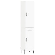 Buffet credenza cassettiera armadio mobile contenitore organizer cucina soggiorno salotto alto 34,5 x 34 x 180 cm legno ingegnerizzato bianco 02_0032417