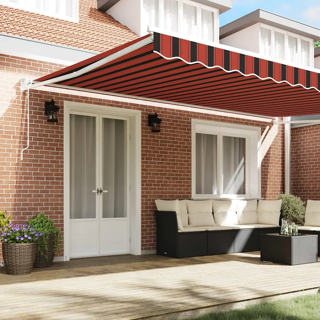 Tenda da Sole Arancione e Marrone 500 x 300 x 165 cm 3331228