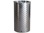 CONTENITORE ENOLOGICO FONDO A PENTOLA INOX AISI 304 SALDATO- - lt.150  ø mm.510x830h. bocc.F1/2 fiorettato - 1 pezzi BELVIVERE