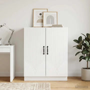 Credenza Bianco Lucido 66 x 34,5 x 87 cm Legno ingegnerizzato 895279