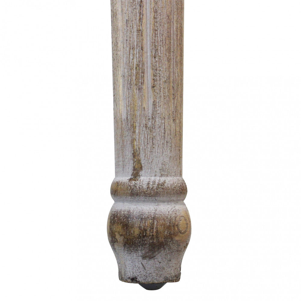 Panca Margi in Tessuto 125x45x48 h cm in Legno Beige