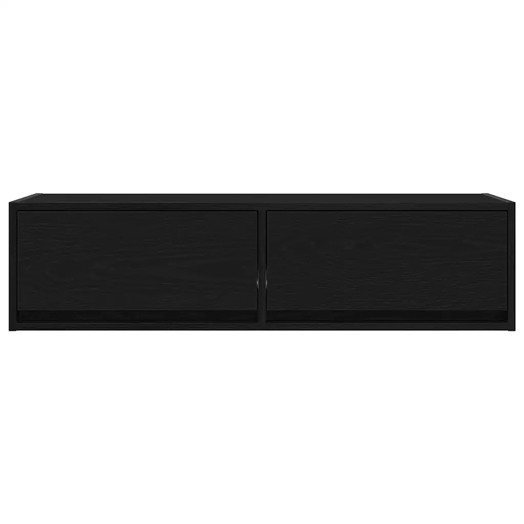 Mobile TV Rovere nero 100 x 31 x 25,5 cm Legno multistrato 861527