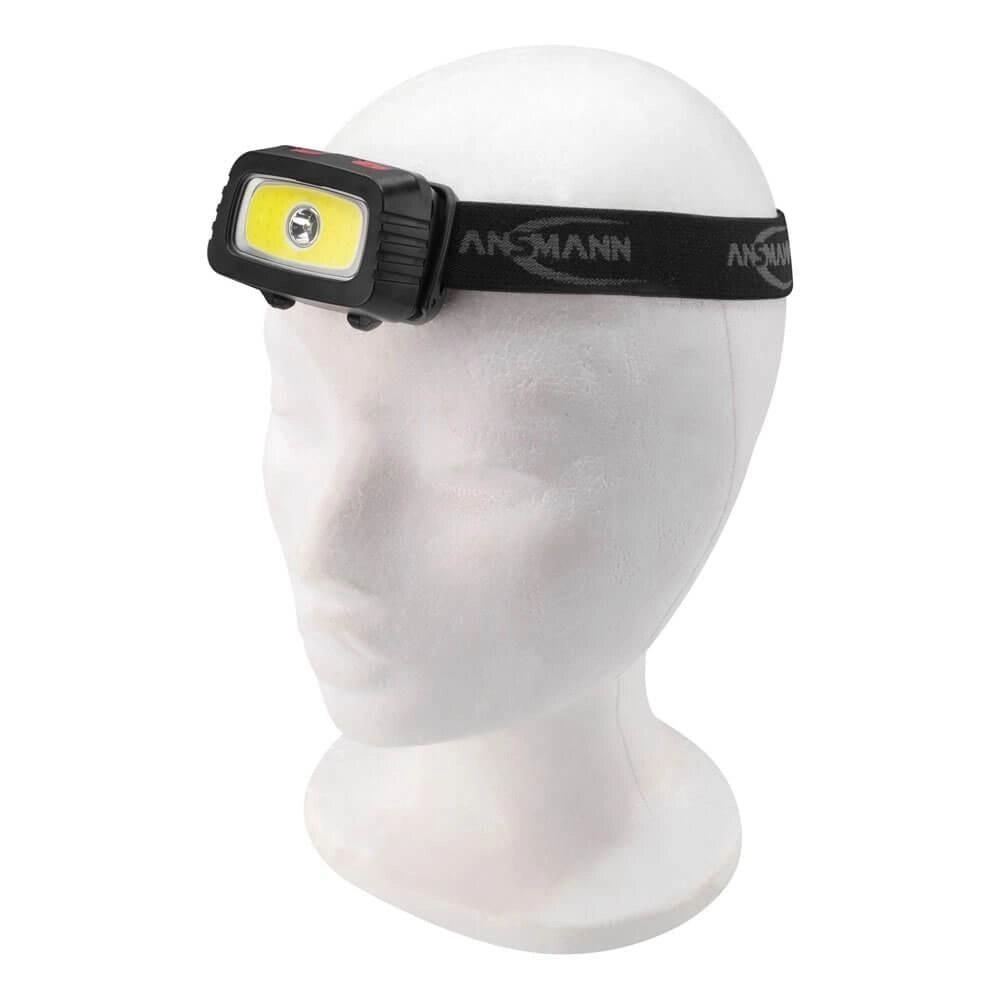 Ansmann HD200B Torcia a Fascia LED 200 lm 3 W IP44 autonomia 17 h 3x AAA colore Nero Grigio