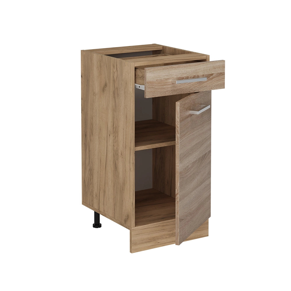 Mobiletto base per cucina R-Line Sonoma/Rovere dorato 40 cm, PL Antracite Vicco