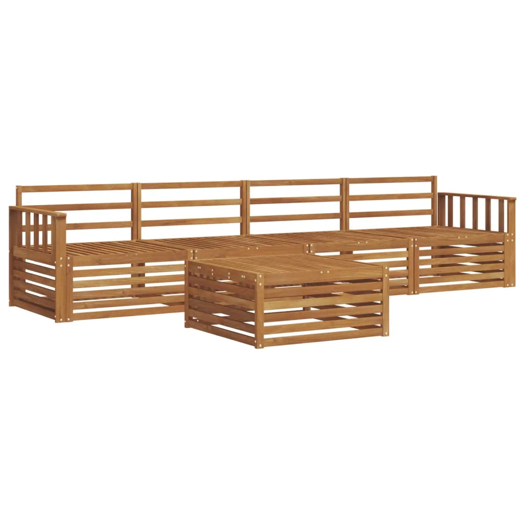 Set di divani da esterno 5 pcs Naturale