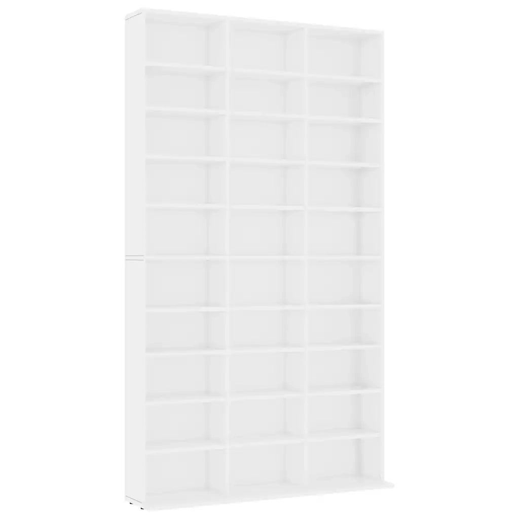 Armadietto TV Bianco 102x23x177,5 cm in Legno Multistrato 801778