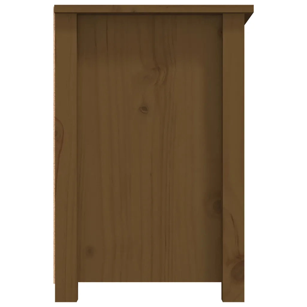 Mobile TV | Armadietto TV | Mobile Porta TV ambra 79x35x52 cm in Legno Massello di Pino