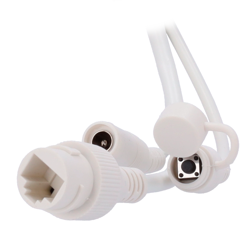 Telecamera Bullet IP AI EASY-P 8MP | Ottica 2.8 mm IR 40 m | Luce bianca 30 m | Microfono Installazione Plug & Play Supporta UMD e Motion Detect 2.0 IP67 | PoE | P2P | Metallo