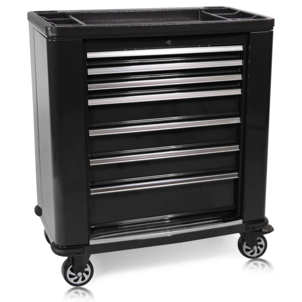 Carrello portautensili con alette laterali Pro Series nere