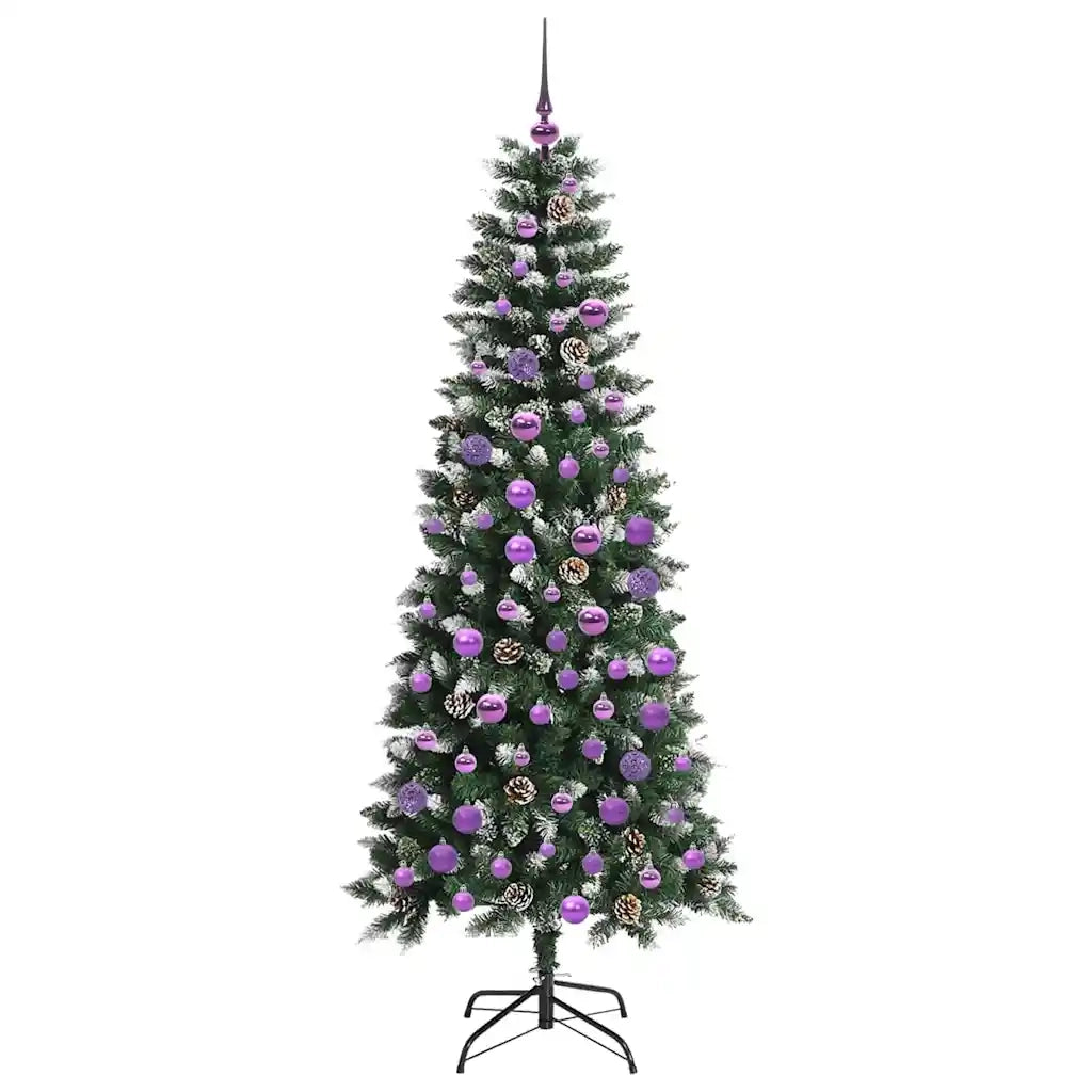Albero di Natale | Decorazioni natalizie artificiale con 300 LED Verde 180 cm