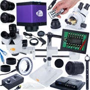 Mikroscopio Stereoscopico Trinoculare Jupiter Pro MSJP-T-SDMS1 – Testa Rotante 360° | Zoom 7x-45x