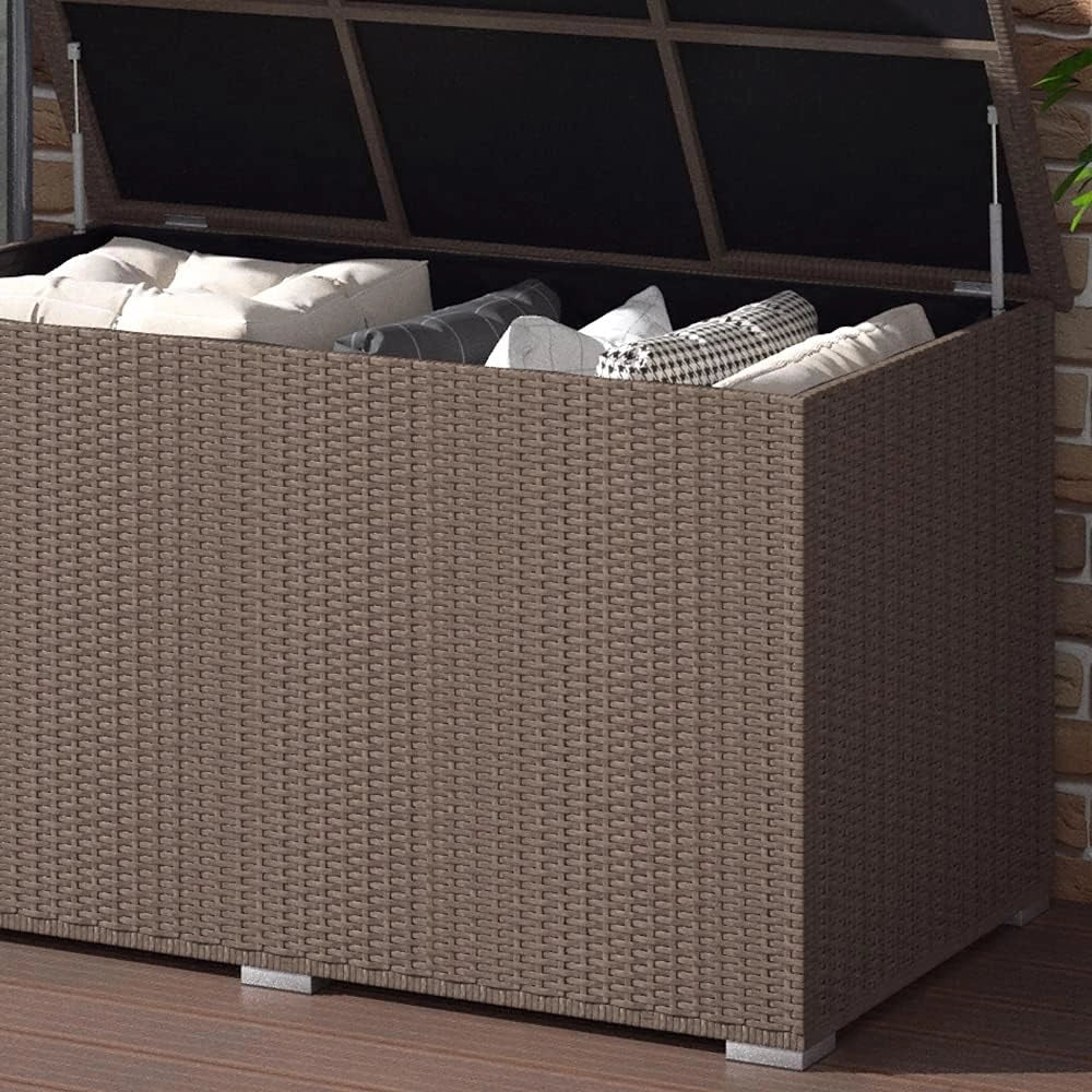 Oskar-Store OK-Living - Scatola per cuscini, marrone, 146 x 80 cm