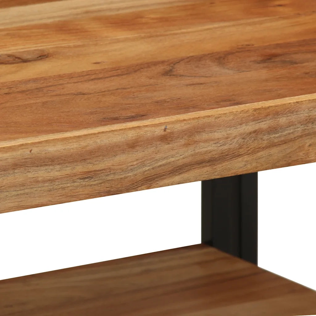 Tavolino da Salotto 70x50x38 cm Legno Massello di Acacia