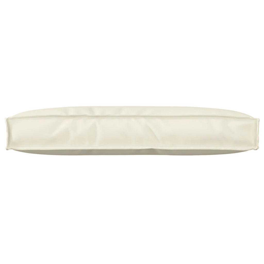 Cuscino per pallet per schienale crema 80x40x12 cm in tessuto Oxford