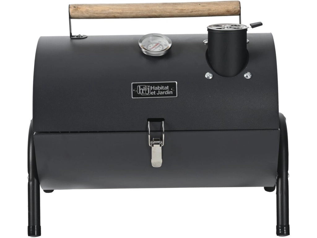Barbecue a carbonella portatile "Captain" - 42 x 27 x 43 cm - Nero