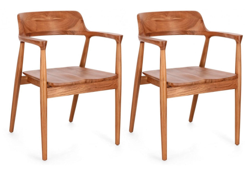 Set 2 Sedie 59x57x79 cm Yves in Legno