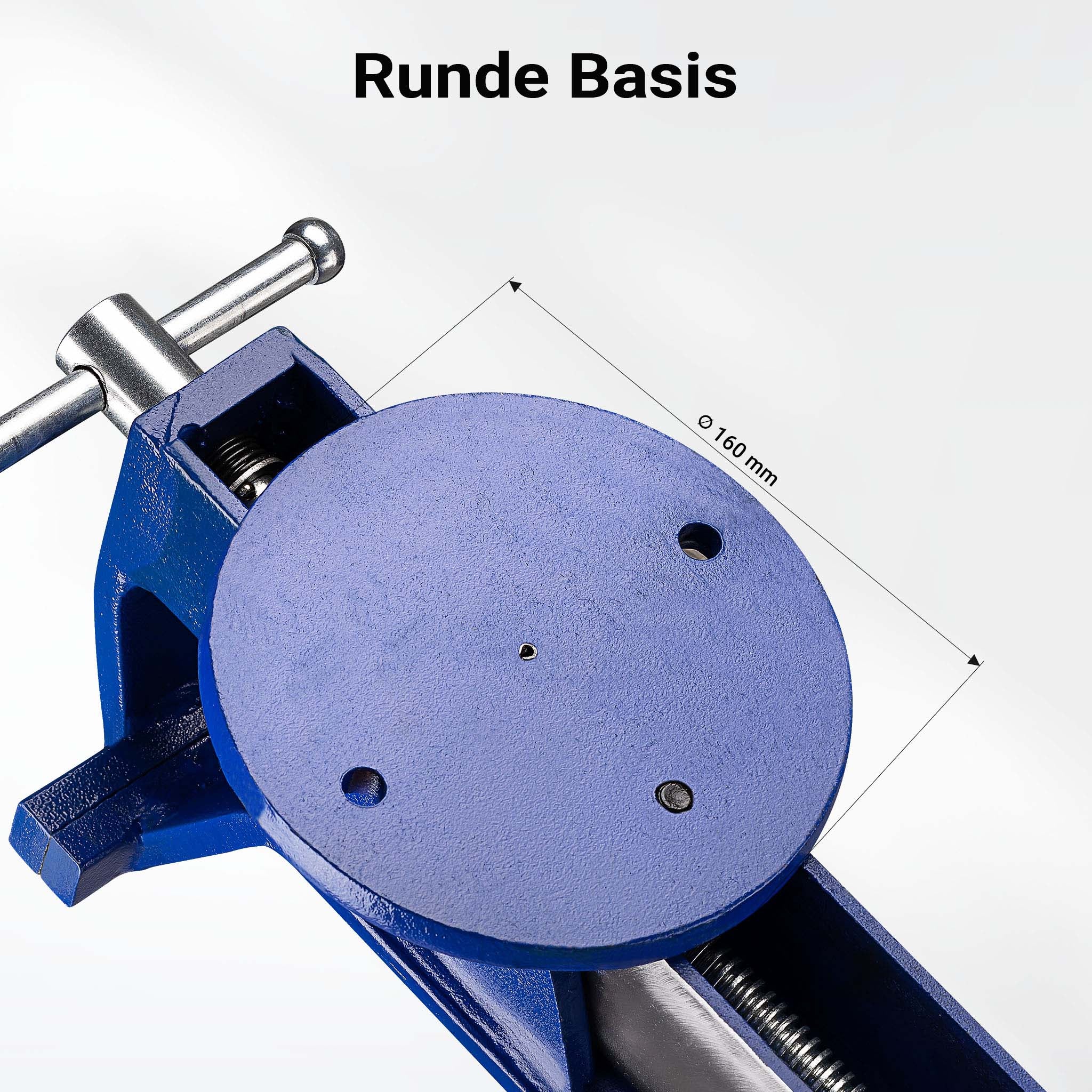 Morsa da banco fissa, ganasce 125 mm, serraggio 80 mm, Morsa da officina