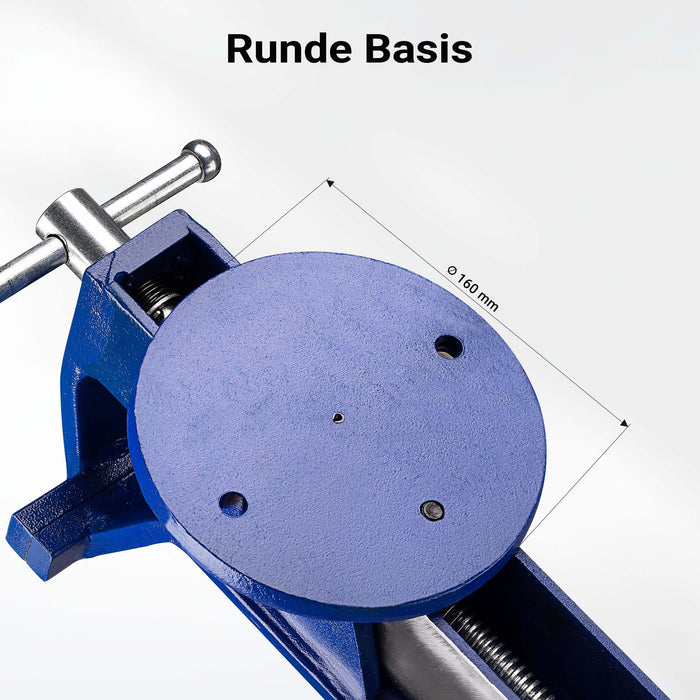 Morsa da banco fissa, ganasce 125 mm, serraggio 80 mm, Morsa da officina