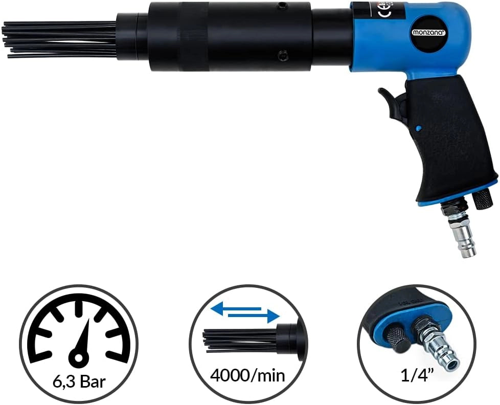 Avvolgitubo per Aria Compressa Tubo 10m 1/4' Ablatore ad Aghi 4000 U/min 260 l/min