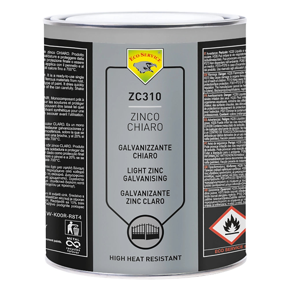 ANTIRUGGINE PROTETTIVA 'ZINCO CHIARO' kg. 1 - liquido  - ECO SERVICE