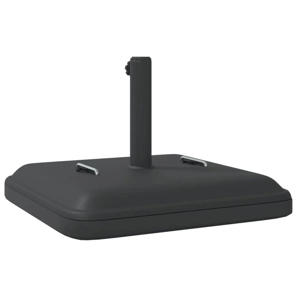 Base per ombrellone quadrata 50 x 50 x 33 cm 2 maniglie per il trasporto stile moderno nero PE 02_0056657