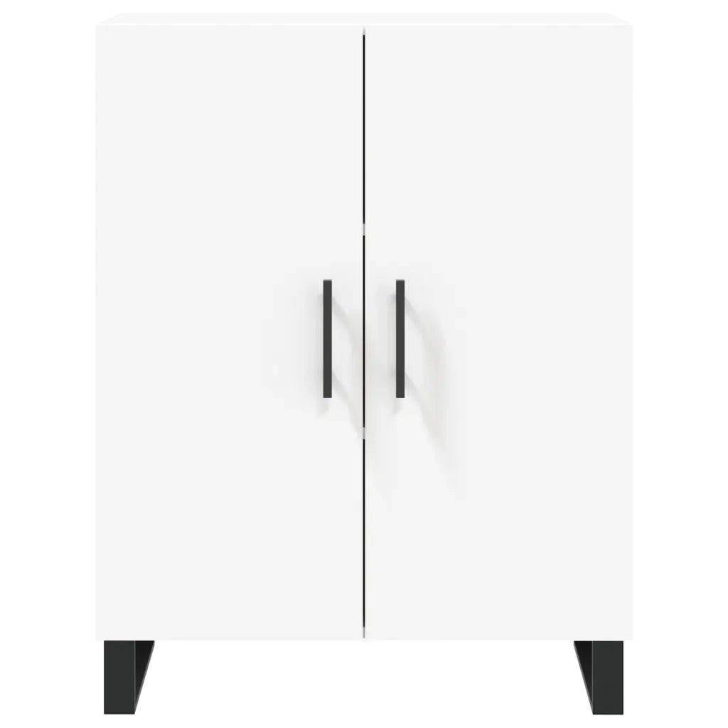 Credenza-Buffet-Armadio da cucina Bianca 69,5x34x180 cm in Legno Multistrato 124371