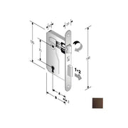 Serratura Patent Mm 8X70 E40 Bt Bronzata Gb