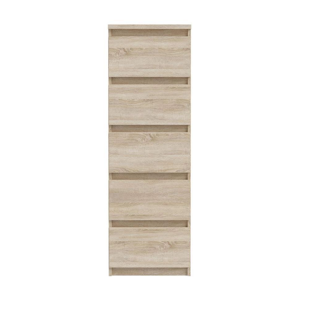 Cassettiera Morgan 5 cassetti rovere – 42x42.2x128H