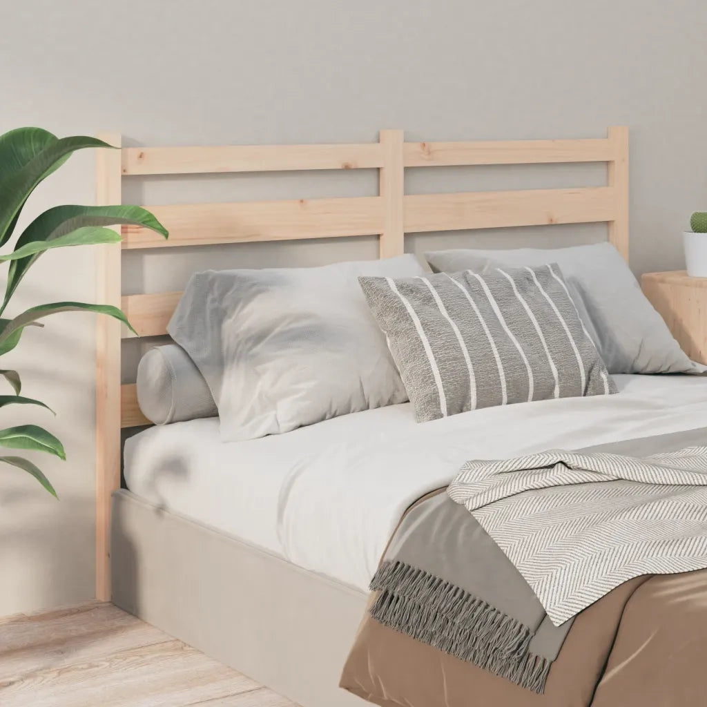 Testiera per Letto-Testata-Testiera Decorativa 146x4x100 cm in Legno Massello di Pino 136142