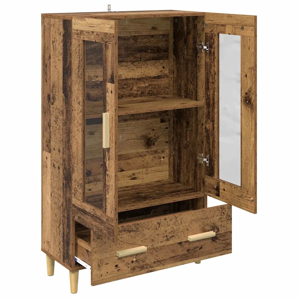 Credenza | Madia | Buffet da pranzo | Armadio da pranzo Legno vecchio 70 x 31 x 115 cm Legno multistrato