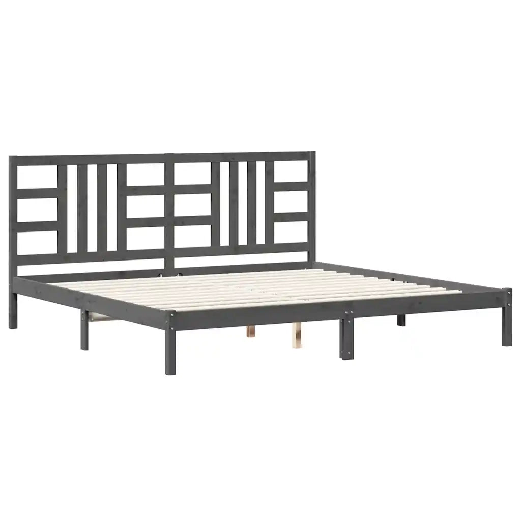 Giroletto Grigio in Legno Massello 200x200 cm 3105427