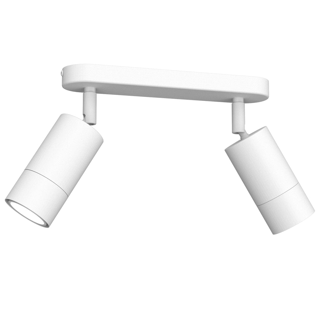 Plafoniera barra bianca 2 faretti GU10 Link Luminex