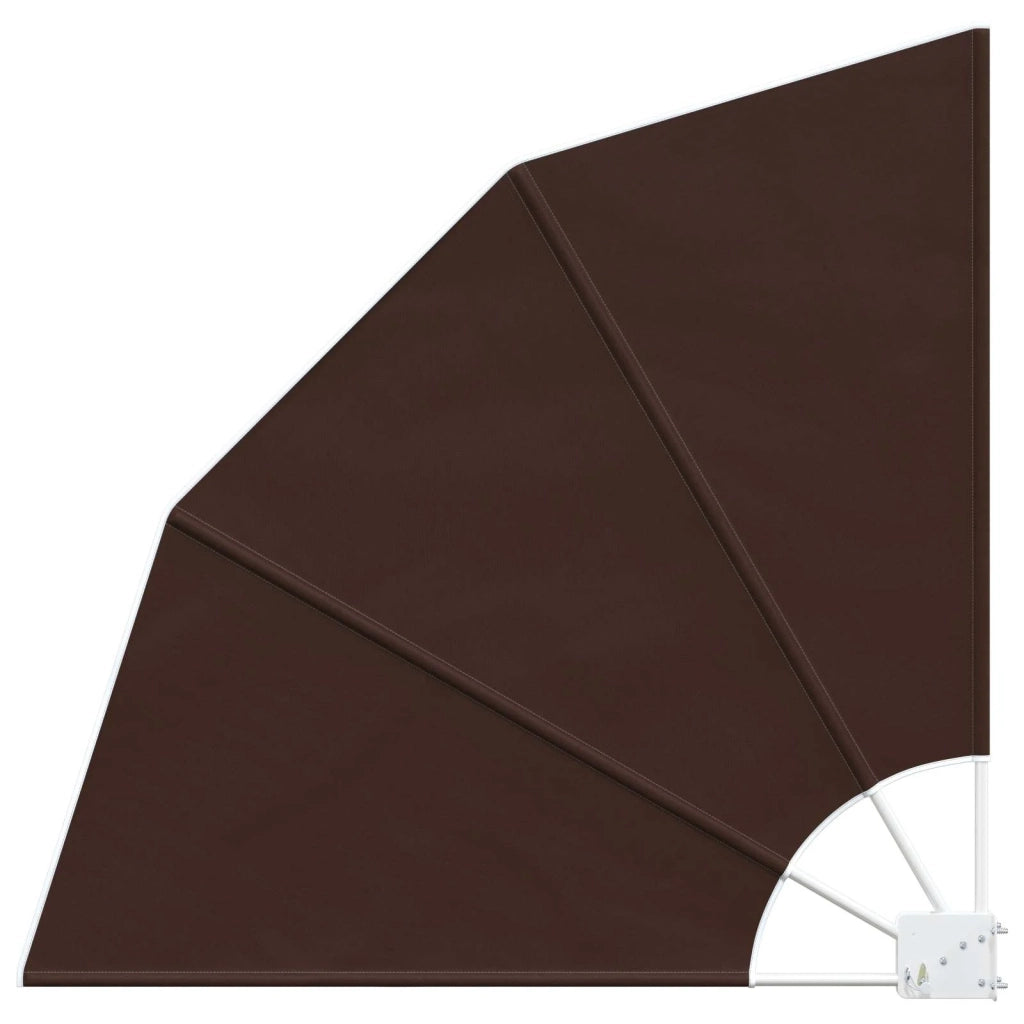 Schermo di Privacy per Balcone 210 x 210 cm Poliestere Marrone 42037145