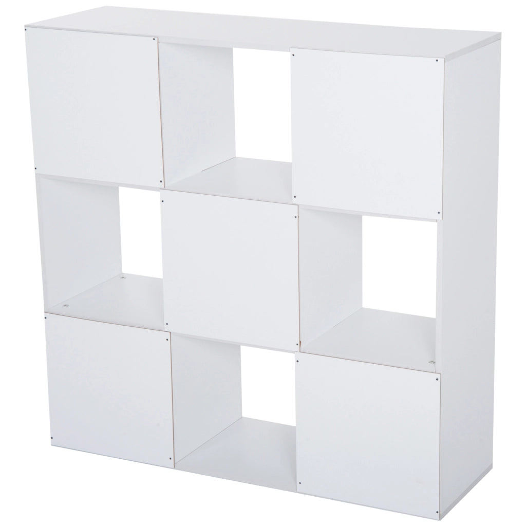 Libreria 3 Livelli 9 Scomparti Divisorio ¨C Xylo ¨C Legno Rovere 91,5x29,5x91,5cm