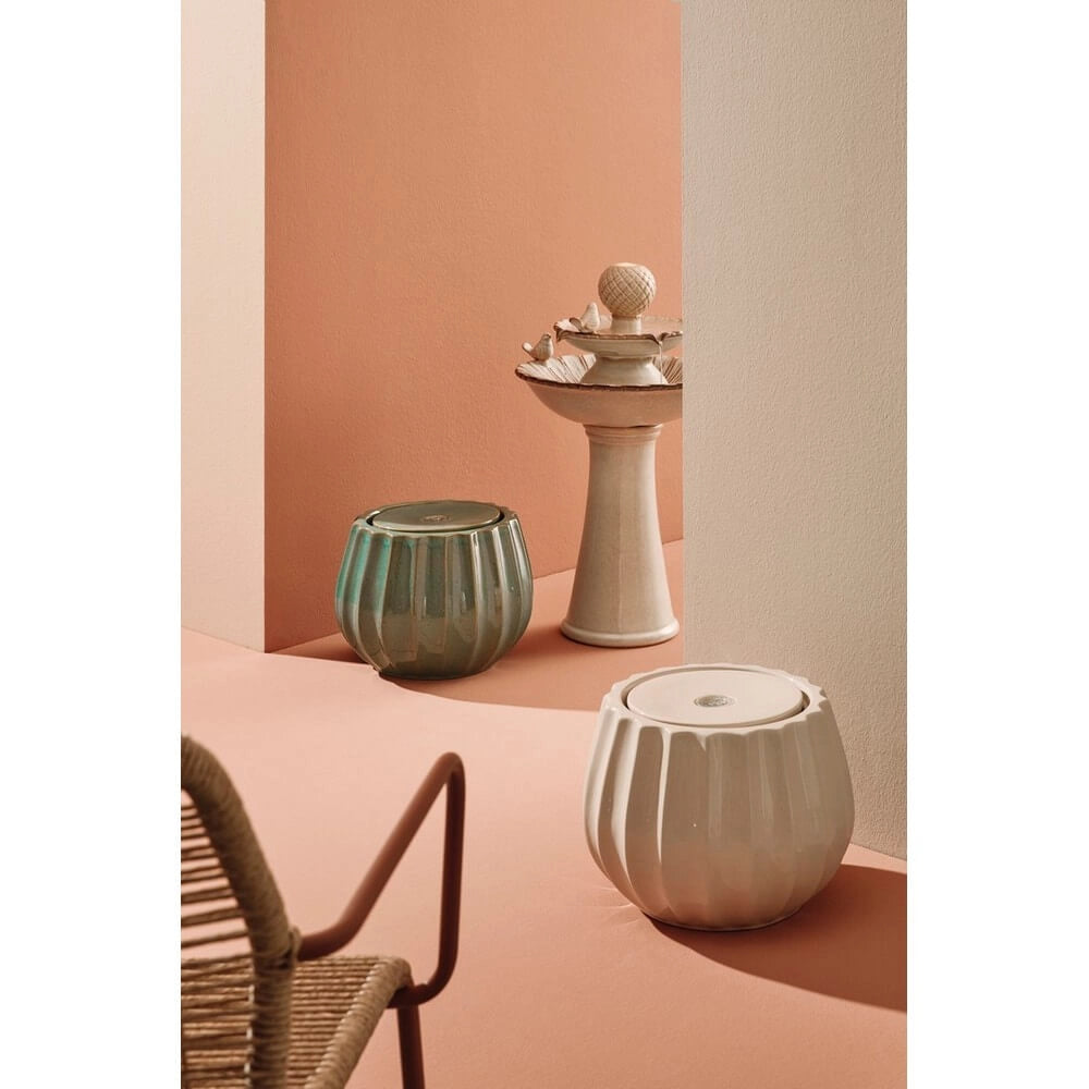 Fontana da Interno in Ceramica con Luce LED Costolata - ILY
