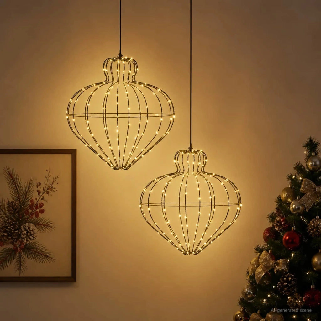 Luce a punta di Natale 2 pz 384 LED Bianco caldo 42049747