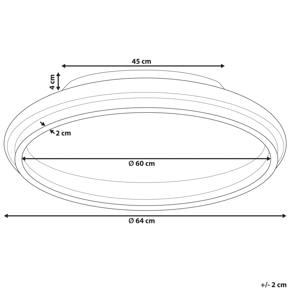 Lampada da soffitto a LED in metallo dorato 64 cm Paralume ad anello in acrilico opale LED Luce bianca calda Illuminazione a filo