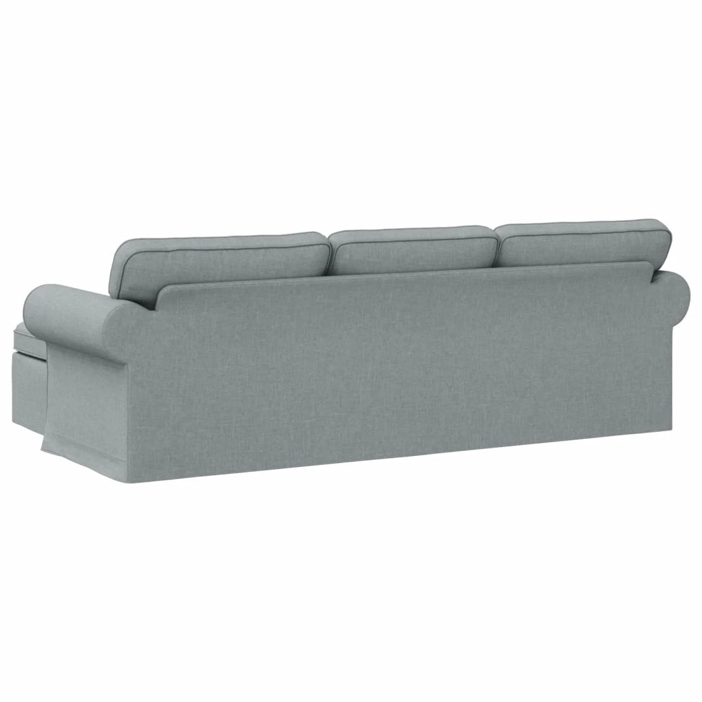 Divano Grigio chiaro 245 x 138 x 80 cm Tessuto 42024341