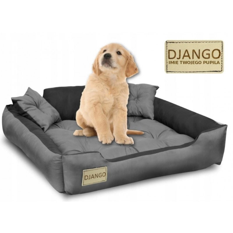 AIO FACTORY Cuccia per cani 75x65 cm personalizzata con cuscino impermeabile grigio