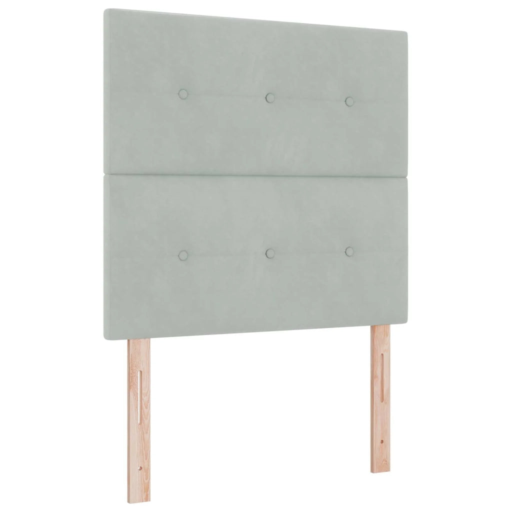 Letto con contenitore e materasso Grigio Chiaro 90 x 200 cm 3459663