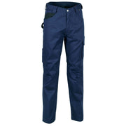 Trade Shop - Pantalone Drill Cotone Poliestere Cofra Da Lavoro Antinfortunistica 4 Stagioni - Navy   60