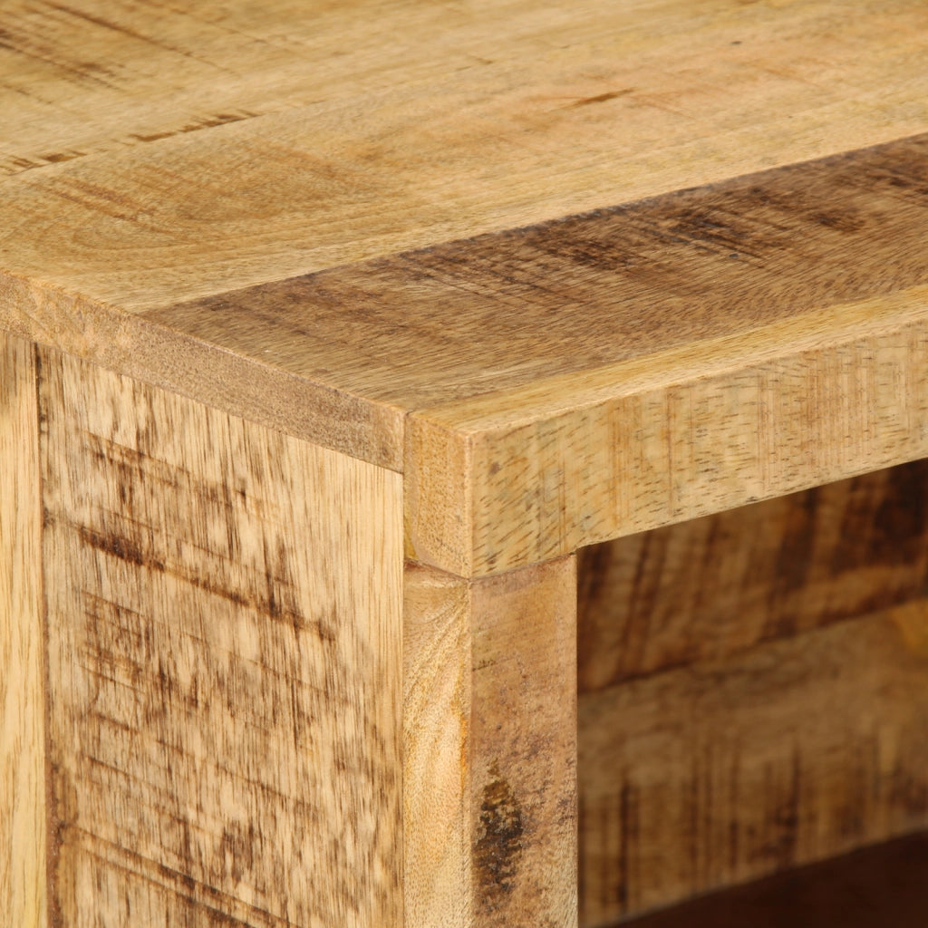 Armadio a Parete 40x30x25 cm Legno Massello di Mango Grezzo