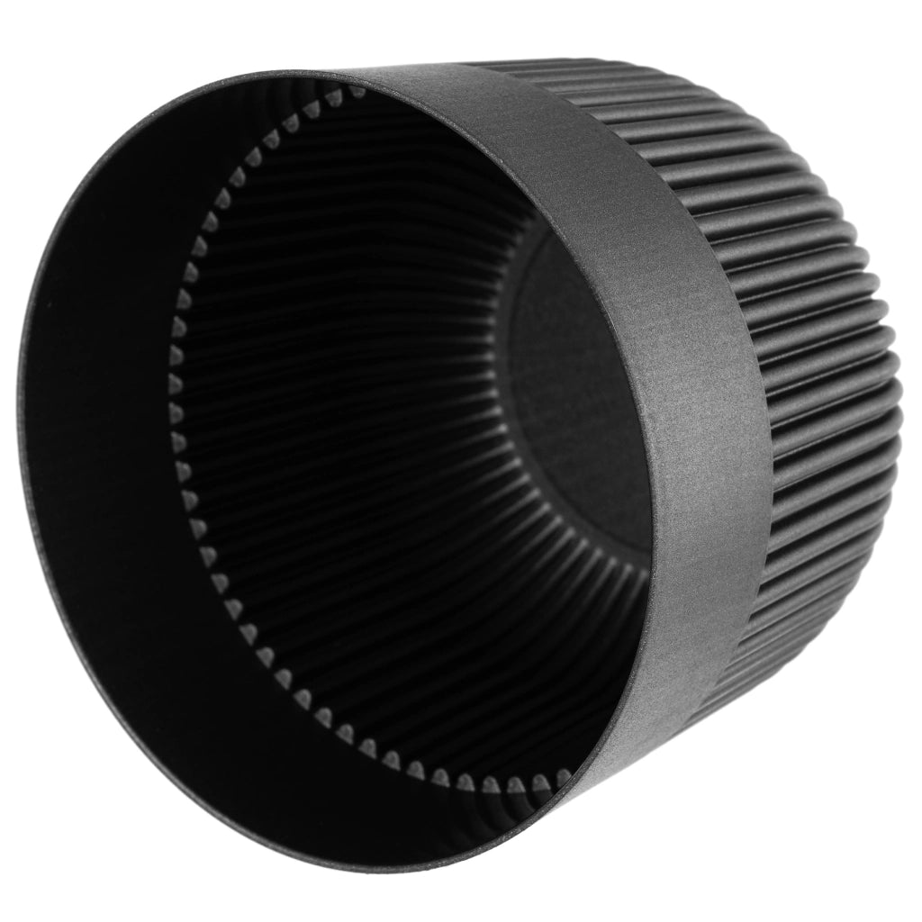Vaso da fiori KADAX, Coprivaso, 11 cm, Plastica, Rotondo, A coste, Grafite