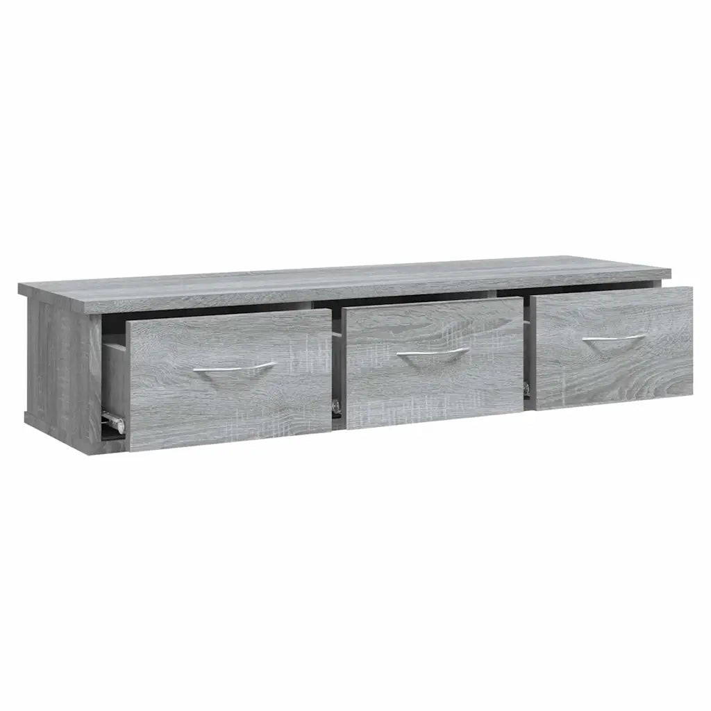 Mobile a Muro Grigio Sonoma 88x26x18,5 cm in Legno Multistrato 815082